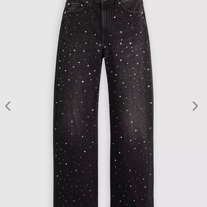 Levi's Ribcage Wide Leg Women's Jeans Dazzle Me Smoke